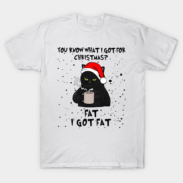 You Know What I Got For Christmas I Got Fat T-Shirt by Francoco